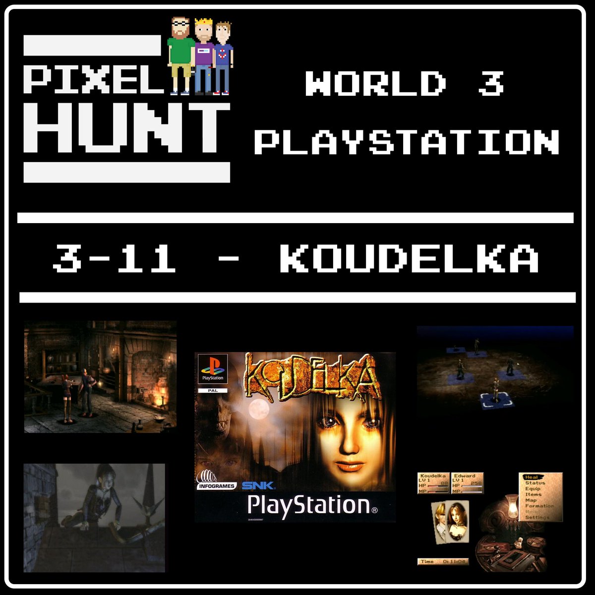 Summer Holidays are done and we're back with the usual guff.  Us three blathering on again and this time it's Koudleka on the PS1 for our letter K.  Listen where you get your podcasts or clicky here - linktr.ee/PixelHuntPod #RETROGAMING #playstation #podcast