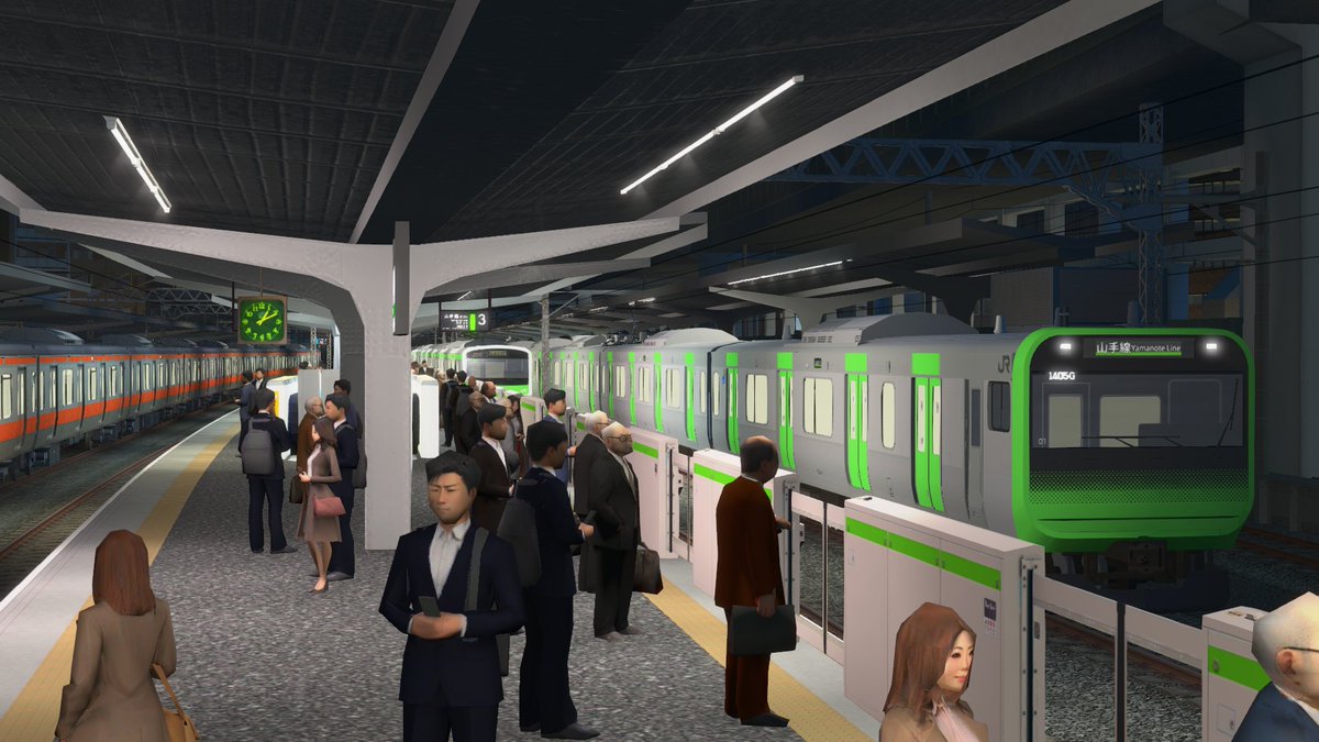 JenperTC's tweet image. The evening commute... 🚃

#CitiesSkylines #山手線