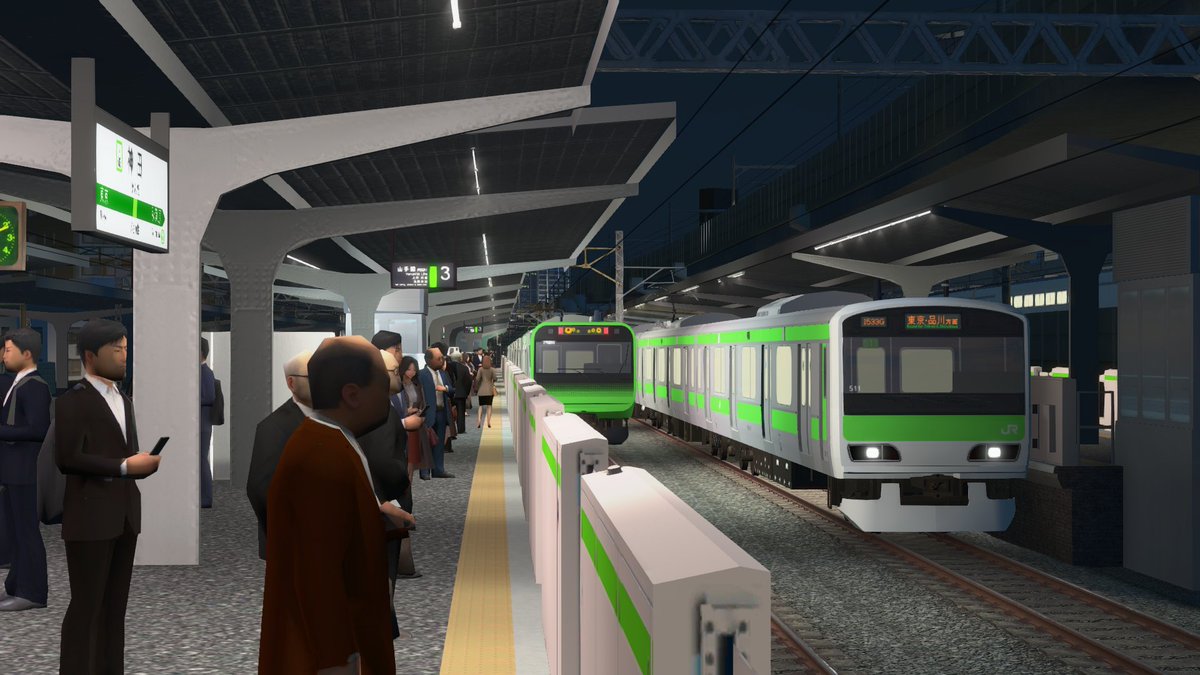 JenperTC's tweet image. The evening commute... 🚃

#CitiesSkylines #山手線