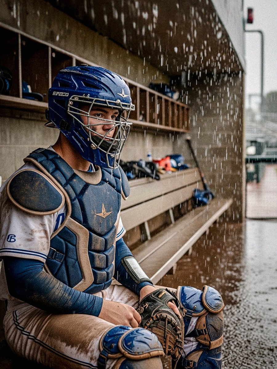 Who's idea was it to say that baseball can't be played in the rain? Now, all of the players have to sit around for hours in wet gear doing absolutely nothing.
