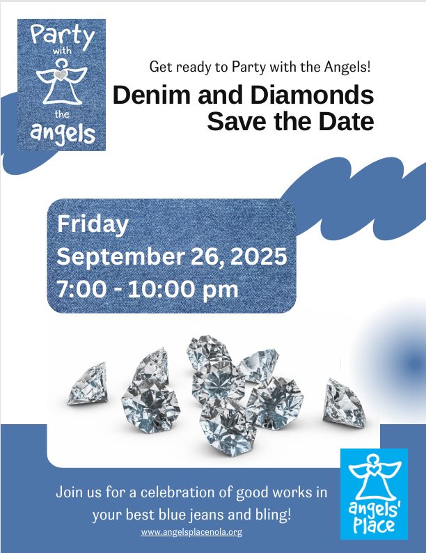 SAVE THE DATE TO PARTY WITH THE ANGELS!🎉😇💙⁣
Our annual fundraiser supporting children with life-threatening diseases returns September 26th.⁣ Our angels need you!⁣
For details angelsplacenola.org or 📧 mfirmin@angelsplacenola.org
#AngelsPlace #childrenscharity