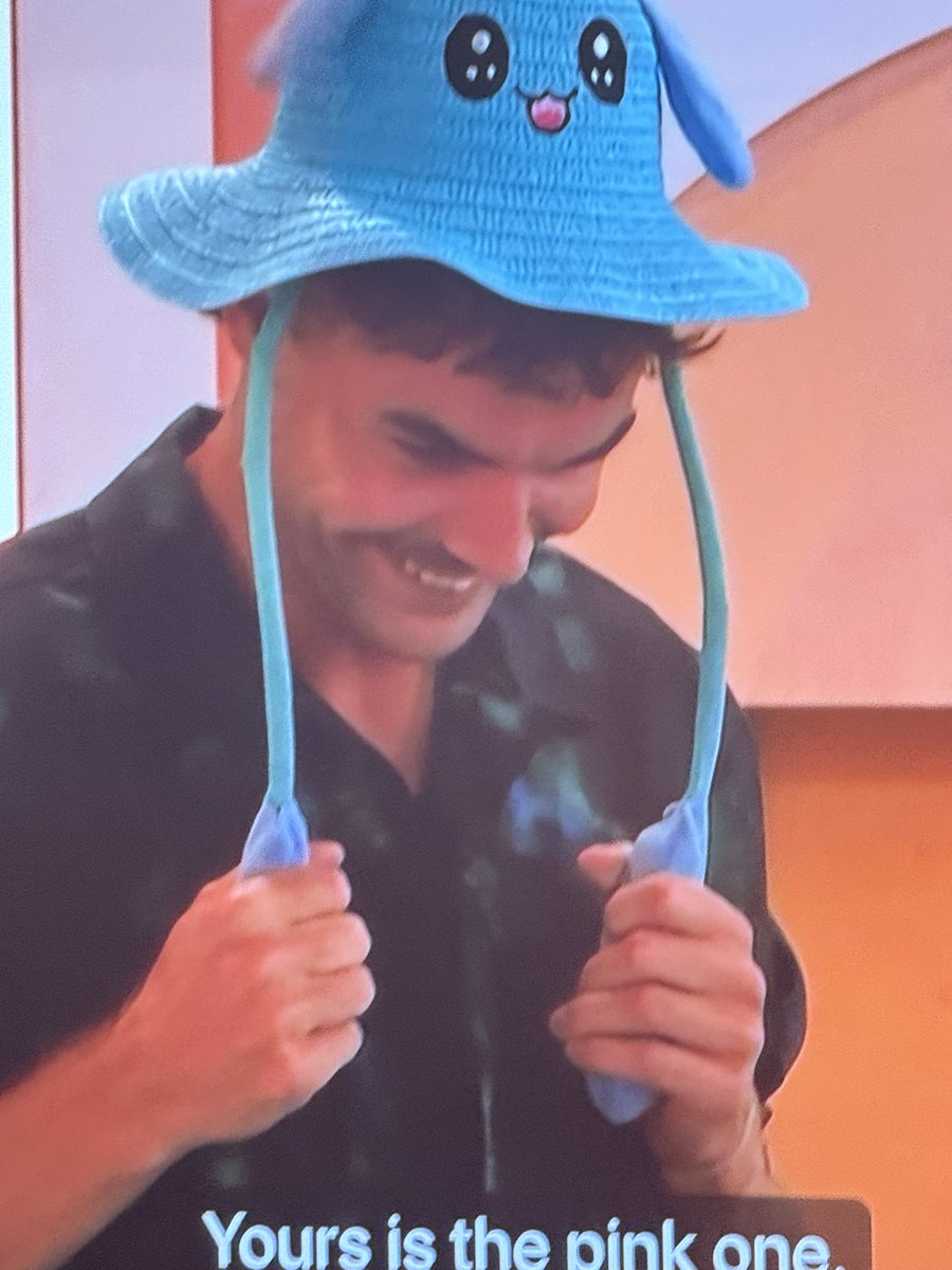 Mara_Webster's tweet photo. Shakira being absolutely delighted by the goofy animal hats Harry bought them for their romantic date is actually so cute! 
#LoveIslandUK #LoveIsland https://t.co/LCuVEYyAAX