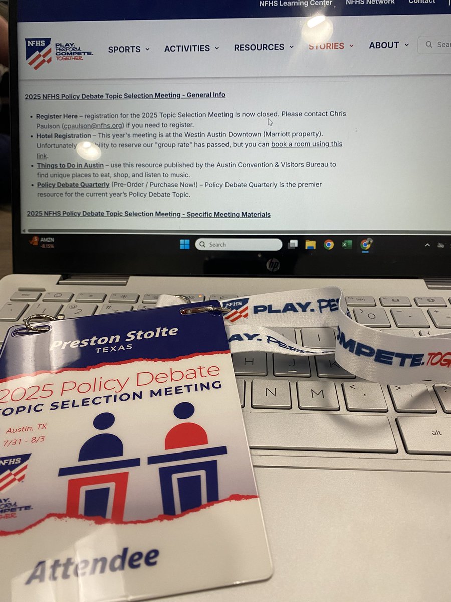 Wrapping up the summer with 3 Days of the <a href="/NFHS_Org/">NFHS</a> Policy Topic Meeting!