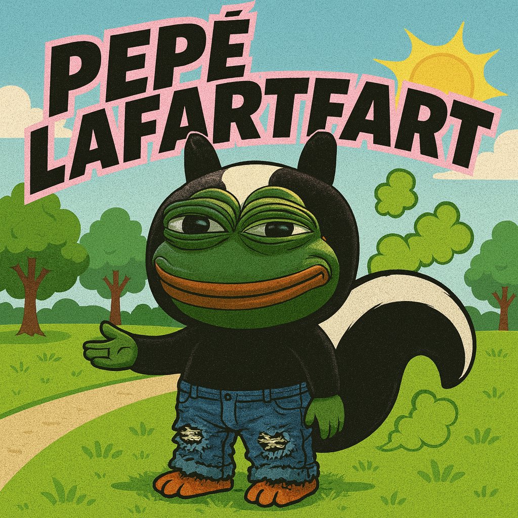 crimson1dawn's tweet photo. Love this a frog and a skunk! Pepé has always been one of CTs favorite. 

Skunks get a rap cause of their aroma. 

Pepé LaFartFart neutralizes this. And his farts smell like the sweetest nectar. 

Fair launch 🚀 $LAFARTFART

2TxzVStQGd2XLA9Nx1URAKZkmeWfW7GnQUk6MP2Hpump

🐸🦨💨 https://t.co/TeX4RzEIeF