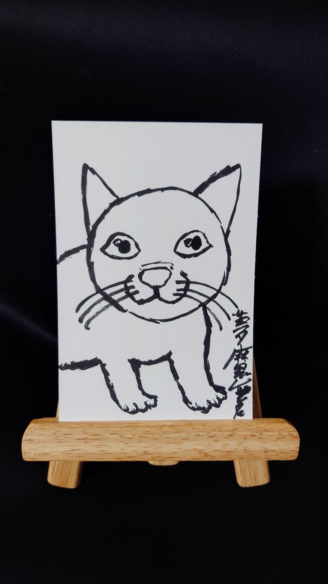 原画/イラスト/ストリートアート/現代アート/ペン画/ ROCK CAT 猫 原画/イラスト/ストリートアート/現代アート/ペン画/ ROCK CAT