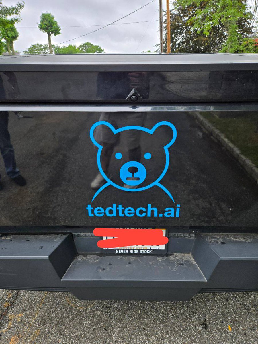 A community member gets Agent Ted logo on his Cybertruck 🔥

In $TED we trust