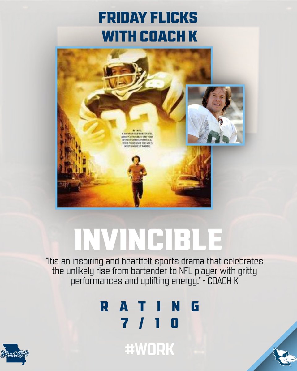 Westminster College Football (@westmofb) on Twitter photo #FRIDAYFLICKS with <a href="/CoachKoustmer/">Coach Koustmer</a>: Football season is officially here! To celebrate the kickoff, check out this classic family-friendly football film that's perfect for all ages. #FRIDAYFLICKS with <a href="/CoachKoustmer/">Coach Koustmer</a>: Football season is officially here! To celebrate the kickoff, check out this classic family-friendly football film that's perfect for all ages.