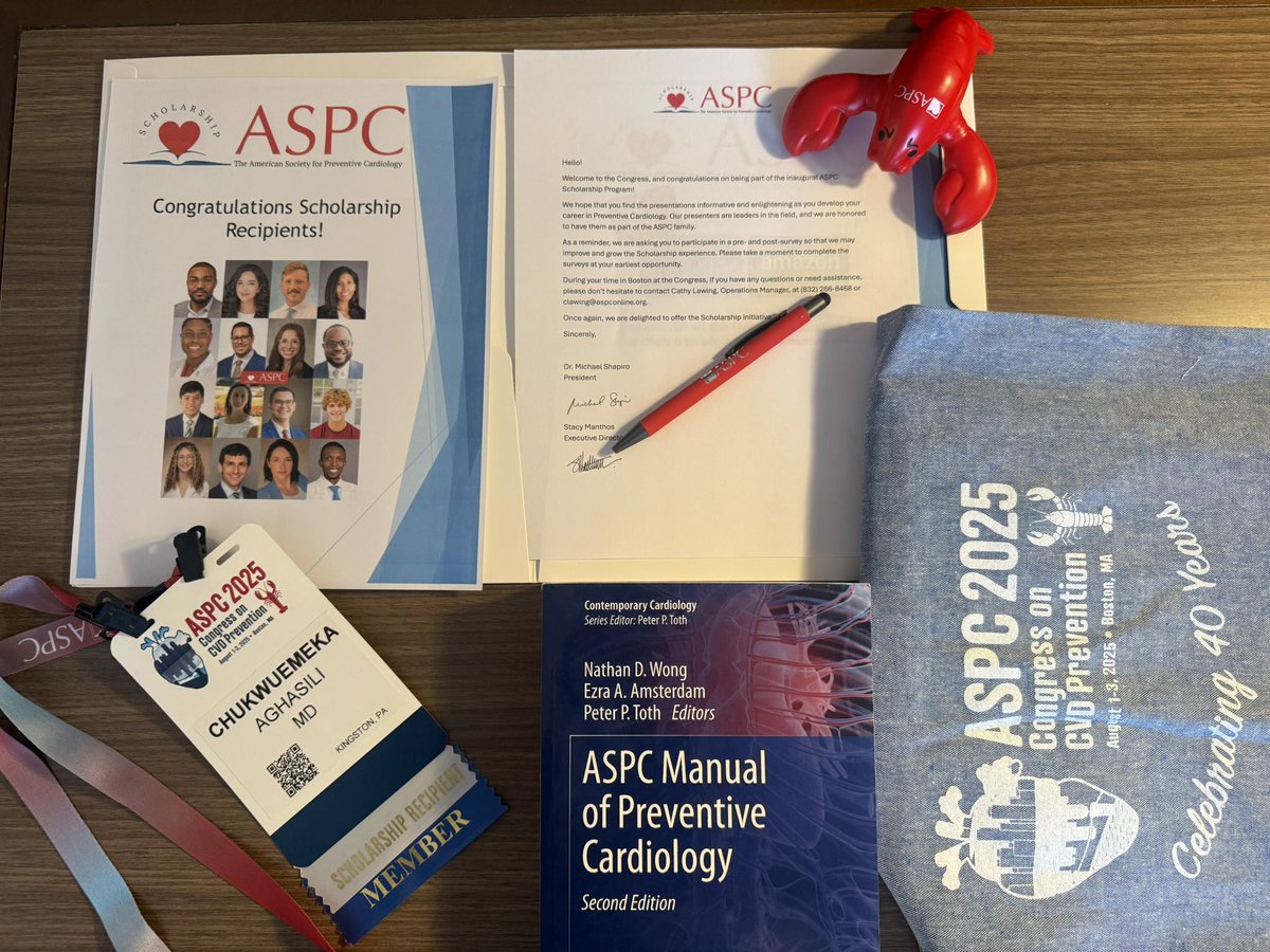 Thank you <a href="/ASPCardio/">ASPC</a> for this wonderful opportunity to attend the #ASPC2025 Congress as a scholarship recipient! Excited to learn and connect with colleagues and leaders in preventive cardiology. 

<a href="/DrMichaelShapir/">Michael D. Shapiro</a> <a href="/ASPCardio/">ASPC</a>