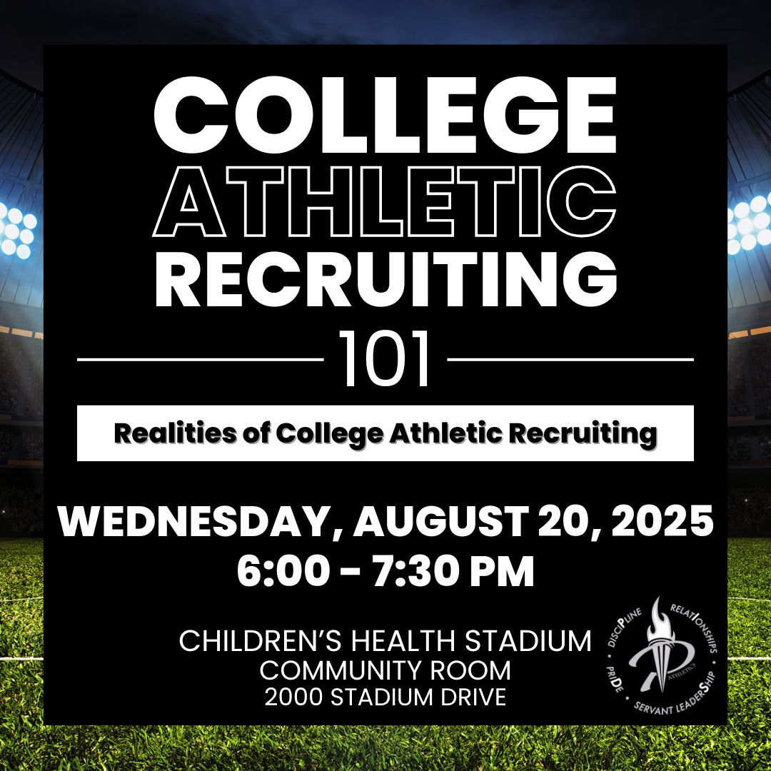 Interested in learning how to navigate college athletic recruiting? Come to our information session on Wednesday, August, 20th.