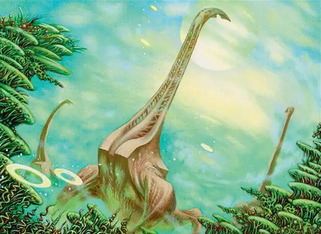 CommanderSUCKS's tweet image. QUICK‼️ Without looking at the card text, which of these Edge of Eternities creatures have Reach?