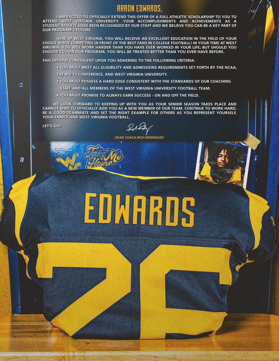 💙 <a href="/CoachZAlley/">Coach Zac Alley</a> <a href="/CoachAWarwick/">Coach Andrew Warwick</a> <a href="/WVUfootball/">West Virginia Football</a>