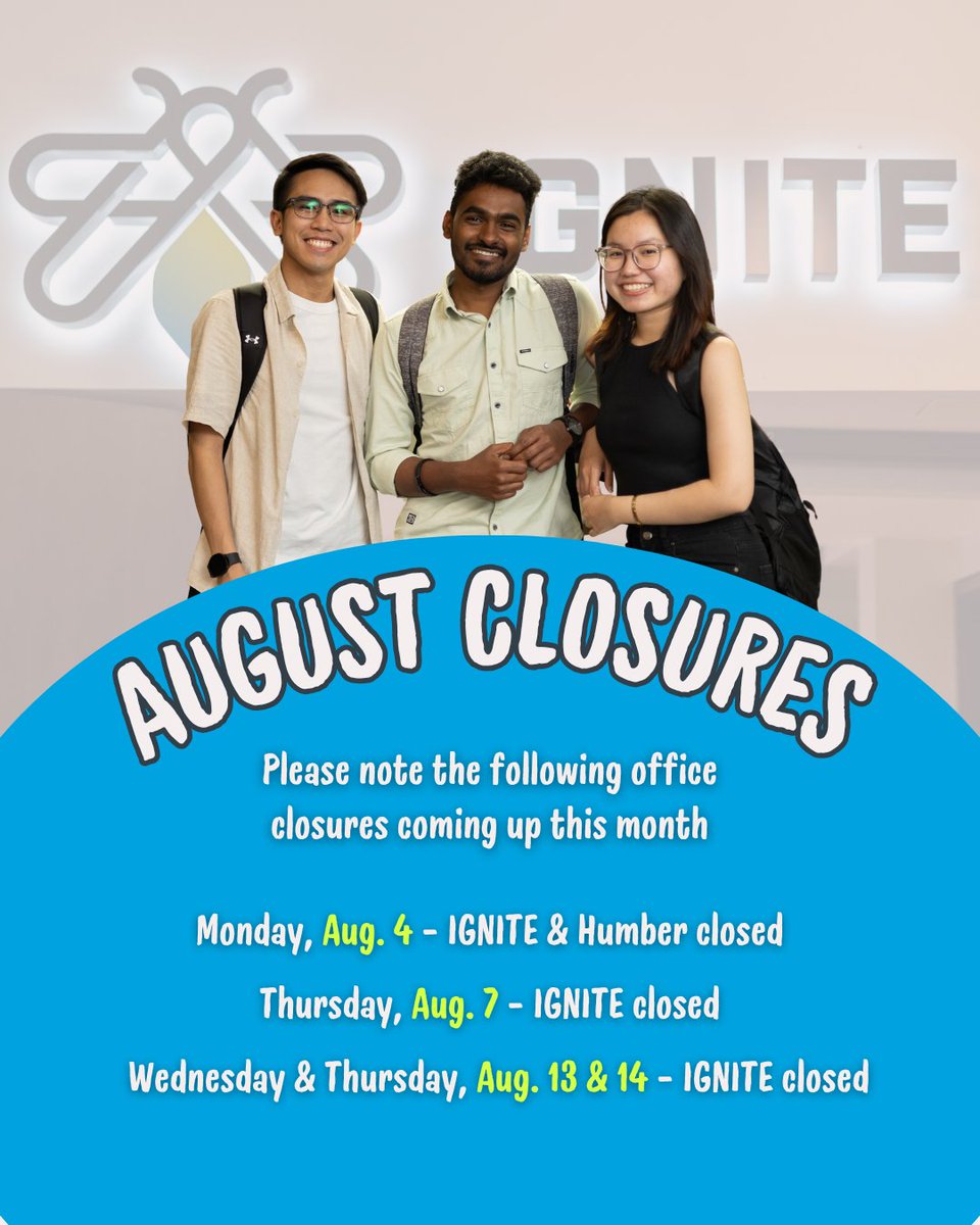 We've got some office closures coming up this month, but don't worry - we're still here if you need us. Take note of these IGNITE office closures and have a great long weekend!