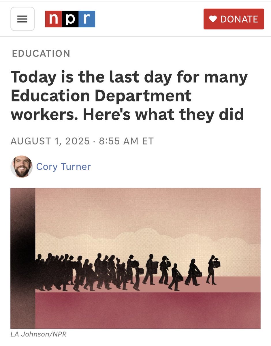 BREAKING: Donald Trump officially terminated nearly half of all Education Department staff.

This is an all-out assault on our public schools and Americans with student loans.