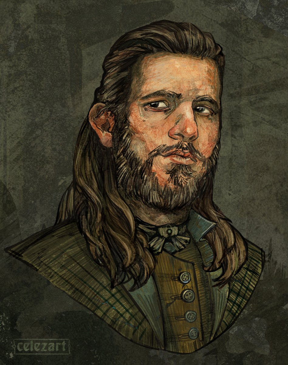 Another one commish - portrait in a style of game Dishonored. Adore that game sooo much and was so happy to try to drew something like this :o
#Dishonored