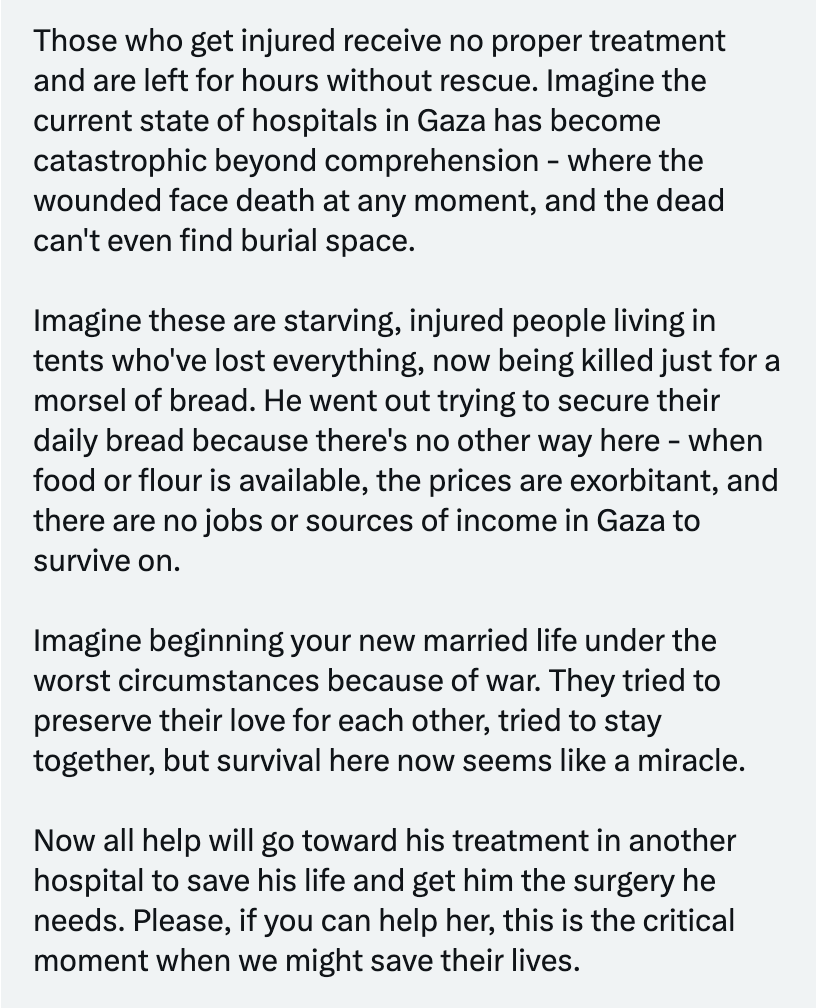 Sharing this message with the permission of the sender regarding this account of what happened this woman's husband and what they are currently experiencing right now. 

Please read/share this and consider, if you can, helping people in dire need.
chuffed.org/project/141310…