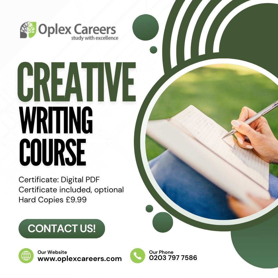 OplexCareers's tweet image. 📚 Attention all aspiring writers! Ready to take your writing to the next level? Join me as I dive into the world of creativity and storytelling with this exciting Creative Writing Course. 
More Visit Now: 👉shorturl.at/0TqqC

#CreativeWritingCourse #oplexcareers
