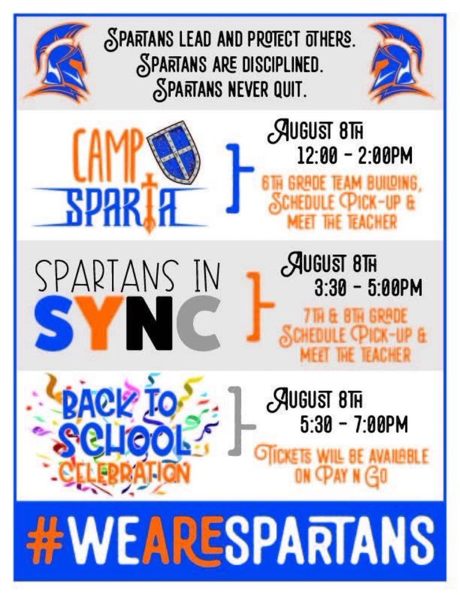 SLJH Spartans tweet media