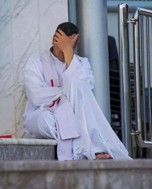 Remember to pray for priests. Some live alone, cook, eat alone. Other priests live in very remote, poor areas. There are priests who live in dangerous places, their lives always at risk. Some have no means of transport,  they walk long distances. Some are in  poor parishes.