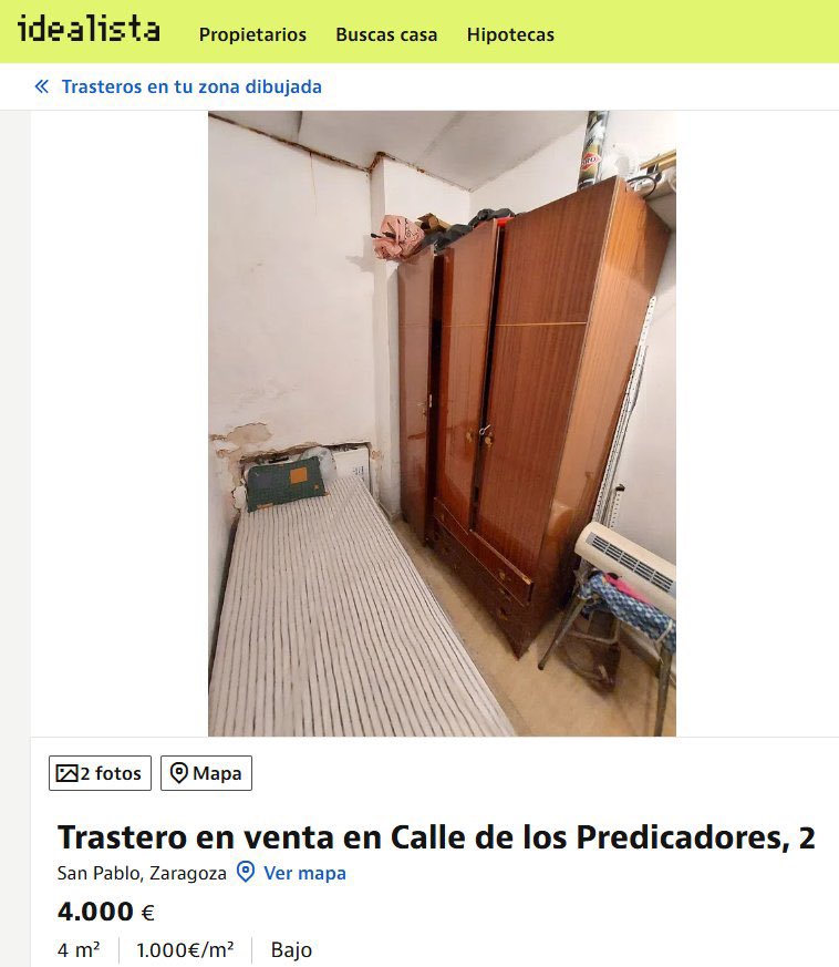 Que en 2025 haya gente que no pueda permitirse un alquiler y acabe viviendo en un trastero de 4 m² con humedades no es una excepción: es el reflejo exacto del fracaso político y social al que nos han llevado.

El PSOE lleva 7 años en el poder, y sigue sin haber soluciones
