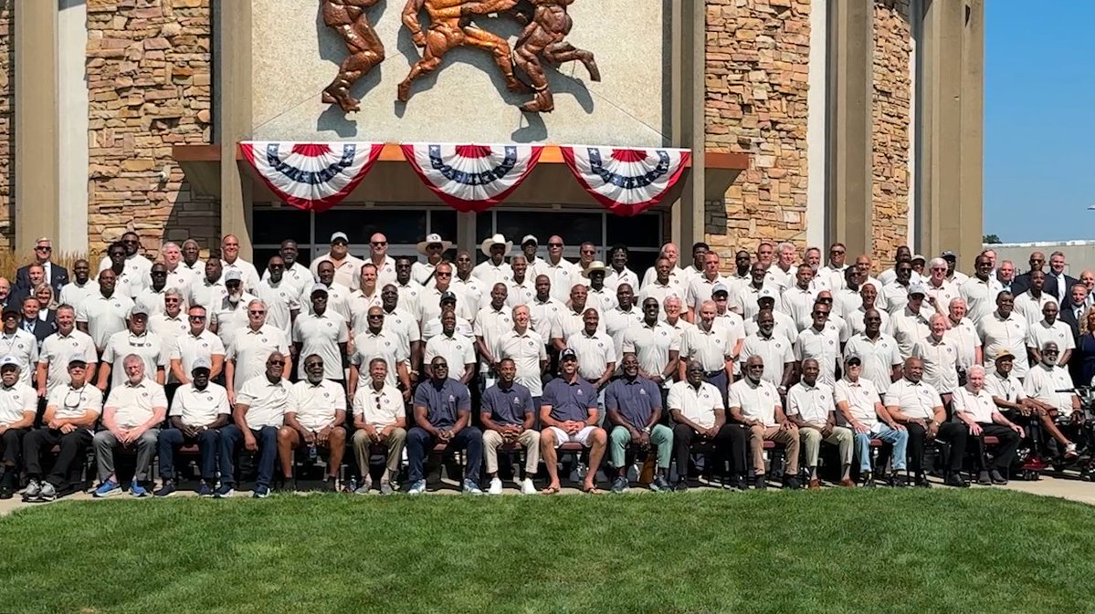 Jack Berney (@jackberneytv) on Twitter photo Over 100 Pro Football Hall of Famers gathered together for a group photo and Hall of Famer Walk today in Canton. I'll have a story on the event tonight on <a href="/SpectrumNews1OH/">Spectrum News 1 OH</a>. Over 100 Pro Football Hall of Famers gathered together for a group photo and Hall of Famer Walk today in Canton. I'll have a story on the event tonight on <a href="/SpectrumNews1OH/">Spectrum News 1 OH</a>.