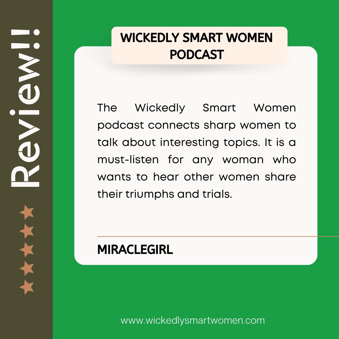 AnjelBHartwell's tweet image. Thank you for your review! We work hard to make sure that we’re producing content that resonates with our listeners and I’m so glad to know that you found this with our show. 😊

🥳 linktr.ee/wickedlysmartw…

#podcastreviews #Wickedlysmartwomenpodcast #podcastersofinstagram