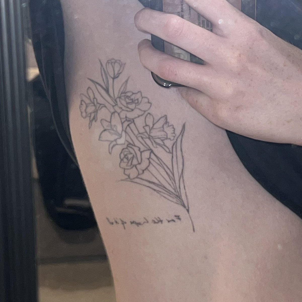 apologies to my rib and back tattoos for always forgetting you exist but happy for the hope of it all month!! etched onto my skin forever