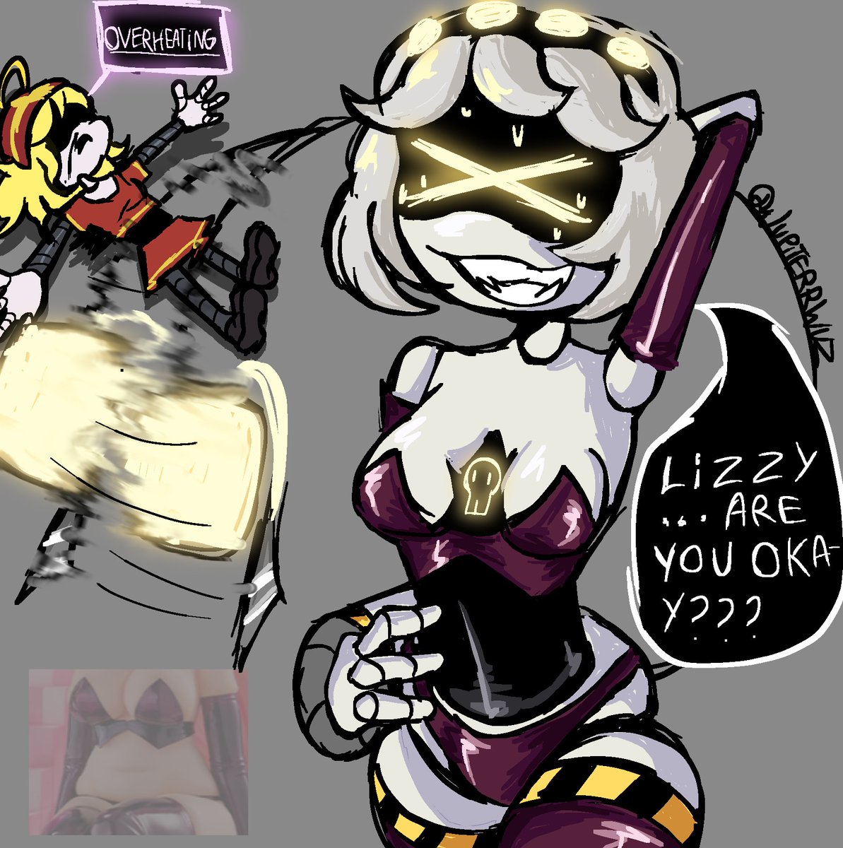 <a href="/_bonn_bonn_/">BON🍋‍🟩comms open</a>  I did :3
#murderdrones #vizzy #lizzy #SerialDesignationV #mdtwt