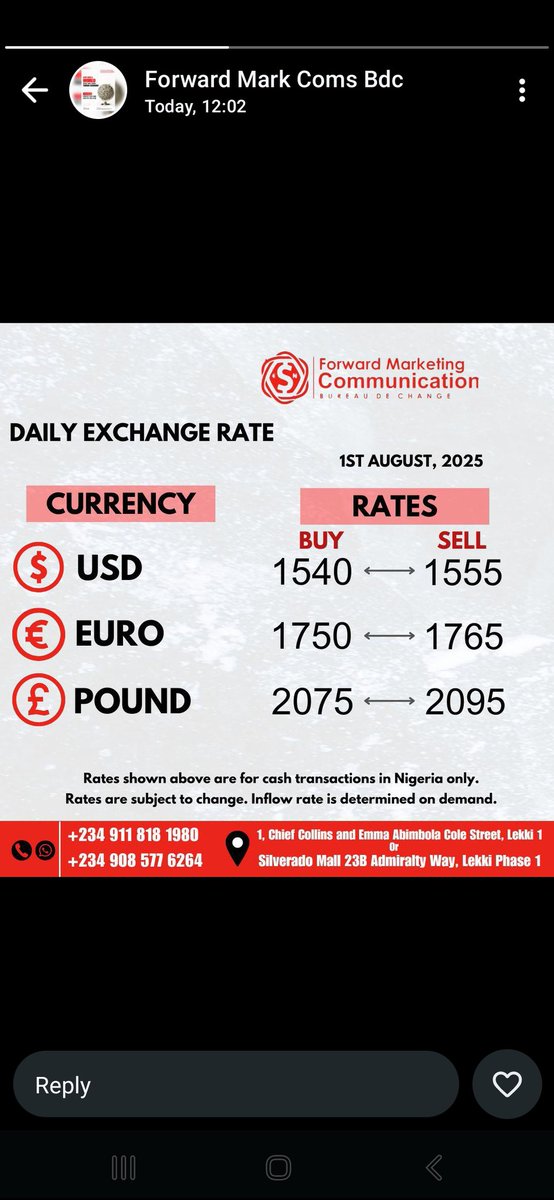 Naira is starting to depreciate again.