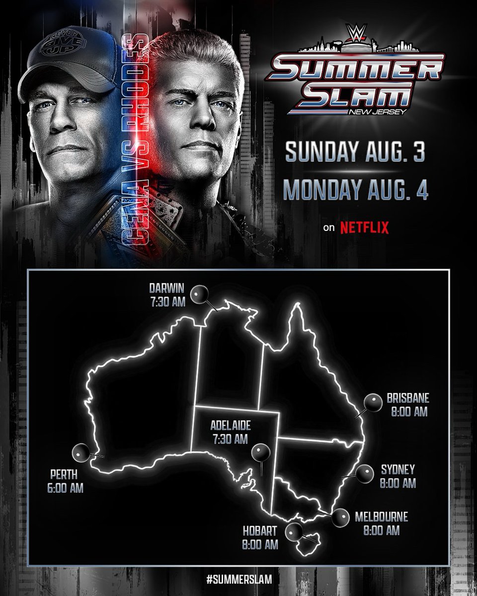 🇦🇺 Where will you be tuning in from? 

#SummerSlam