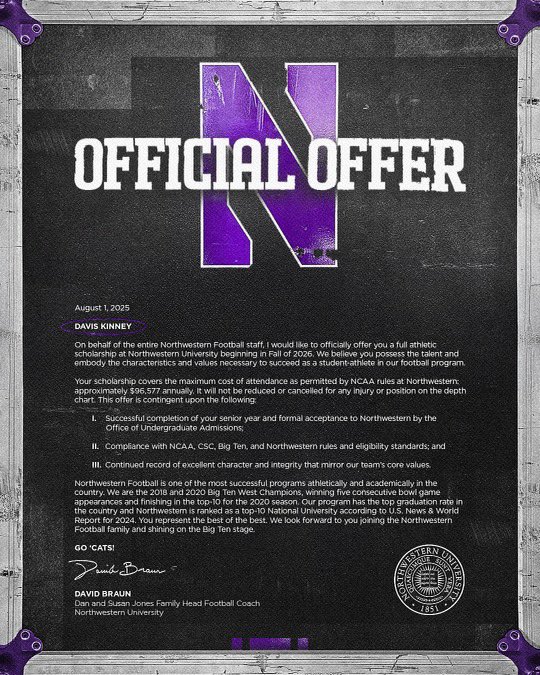 #AGTG <a href="/NUFBFamily/">Northwestern Football</a>