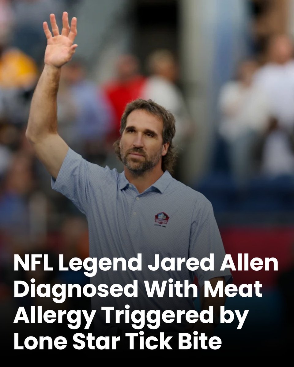 NFL legend Jared Allen recently opened up about a health battle that turned out to be alpha-gal syndrome, a tick-borne food allergy triggered by a bite from the Lone Star tick. In a recent interview on <a href="/ThePatMcAfee/">ThePatMcAfeeShow</a>, Allen shared how the diagnosis changed everything, forcing him