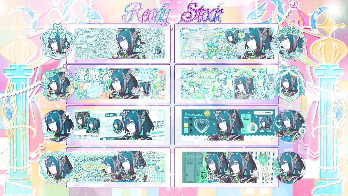 wovnnys's tweet photo. — ⋆.˚  READY STOCK < 𝟑.𖥔˚ —

Any interaction will be appreciated! 💙

Haloo ladies &amp; gentleman 😜🖐🏻 Kembali membawa rs Nefer gi art fresh terbaru loh!—🧃<33. Serta sudah bisa langsung di take yap, cara ordernya tinggal sebutkan nomornya aja, no limit yes!

#zonauang #zonajajan https://t.co/gE2ophYAhC