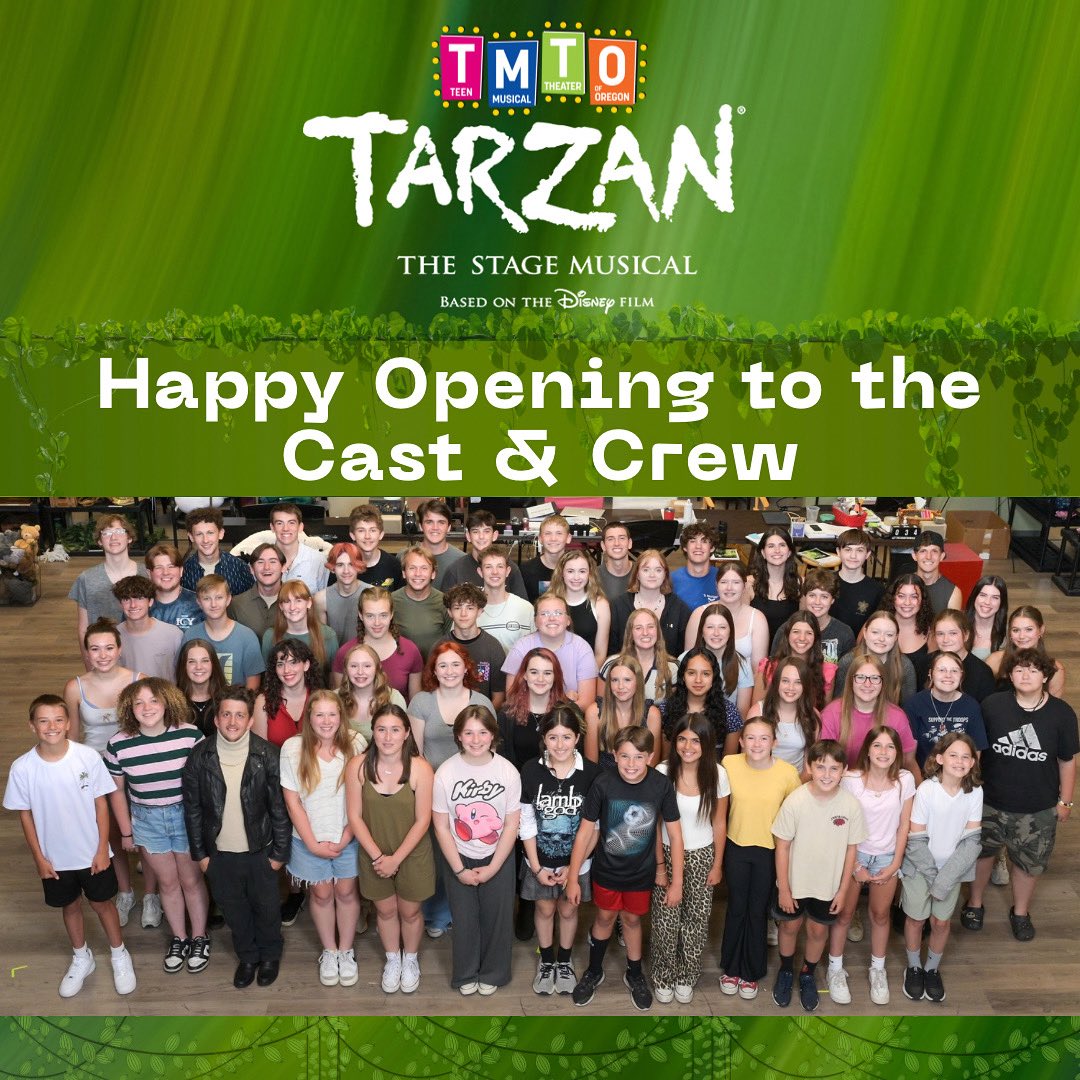 Happy Opening Day to the Cast and Crew of TMTO’s Tarzan: The Stage Musical! 

Tickets - Box Office 23 S Central Ave &amp; CRATERIAN.ORG 

PHOTO BY JIM CRAVEN

#southernoregon #medfordoregon #southernoregonfamily #roguevalley