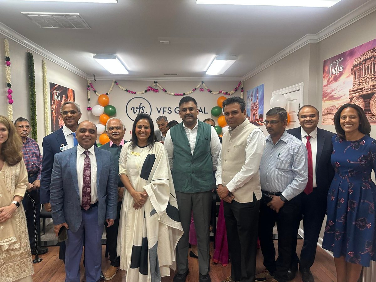 Honored to celebrate Raleigh’s new Indian Consular Application Center (8354 Six Forks Rd), run by VFS Global for the Embassy of India (DC) and grateful for our strong ties with the Consulate and Indian community. The Center offers visas &amp; key consular services close to home!