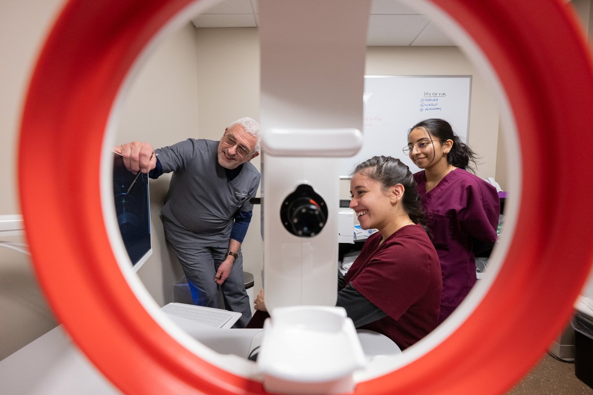 MCPHS's tweet image. A “look” into what it’s like to be an Optometry student at MCPHS. 

#OptometryStudent #OptometrySchool #Optometry