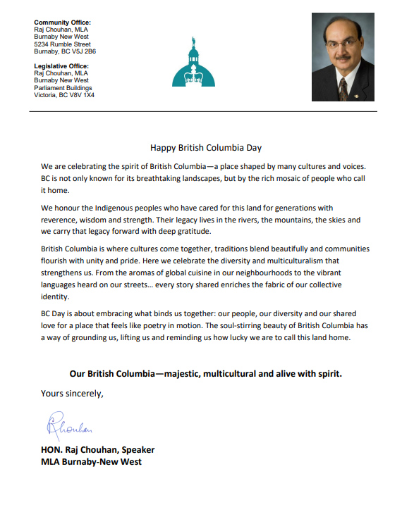 rajchouhan's tweet image. We celebrate the spirit of BC
A province shaped by many cultures, voices &amp;amp; dreams. From Indigenous roots to global traditions; BC is a vibrant mosaic of communities who make it welcoming, resilient &amp;amp; soulful. 
It’s more than a place - It’s a living legacy
@bcpoli
