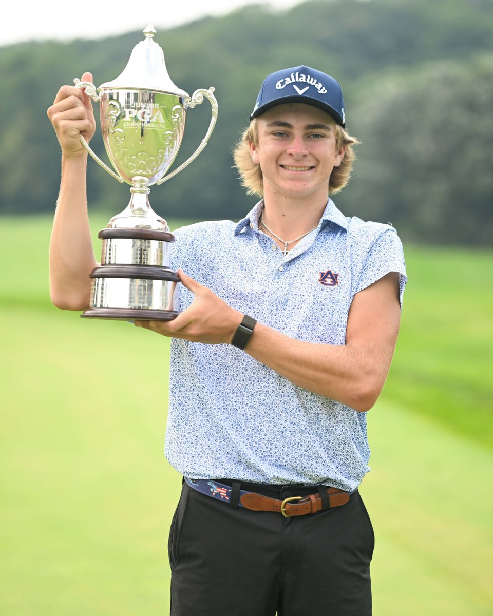Lunden Esterline wins the Jr. PGA Championship by SIX shots, finishing at -19.

Charlie Woods ends the tournament in a tie for 9th.