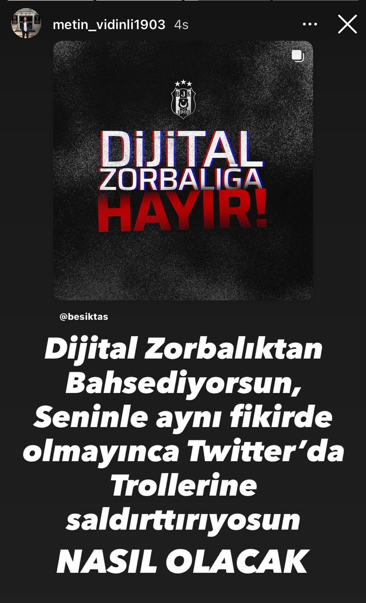 Metin şuna da bi storry atsana ya, 

Senin baban, eski bir yöneticiyi arayıp  H.A Neden istifa etti dedi mi ? 

Aldiğı cevap, Maccabi maçına çıkmasaydık istifa etmeyecekti, İsrail tanımına yenilince istifa etmesi istendi muhabbeti geçti mi geçmedi mi ?