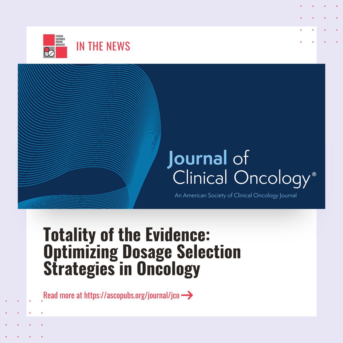 PCDI The Right Dose (@the_right_dose) on Twitter photo 1/ Big moment for patient-centered dosing:
A new <a href="/JCO_ASCO/">Journal of Clinical Oncology</a> article calls for change—and backs it with real-world data from <a href="/The_Right_Dose/">PCDI The Right Dose</a> 2020 survey. (Our new survey’s in progress now!) 🧵 1/ Big moment for patient-centered dosing:
A new <a href="/JCO_ASCO/">Journal of Clinical Oncology</a> article calls for change—and backs it with real-world data from <a href="/The_Right_Dose/">PCDI The Right Dose</a> 2020 survey. (Our new survey’s in progress now!) 🧵