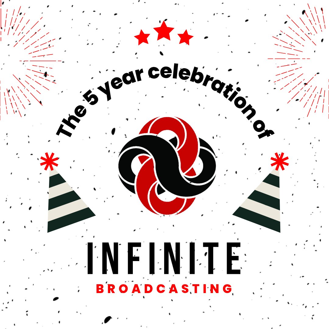 🎉 Infinite Broadcasting Turns 5! 

Five years ago, we launched Infinite Broadcasting with one mission: to create a true home for streamers, content creators, and community. 💻🎙️📱

From one-person streams to community-wide events, we’ve come a long way — and we couldn’t have