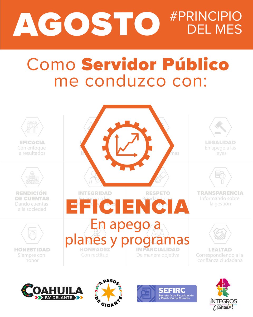 SEFIRCOAH (@sefirc_coah) on Twitter photo En la #SEFIRC reafirmamos el compromiso de desempeñarnos con #eficiencia optimizando el uso de los recursos disponibles en beneficio de la ciudadanía.
#CoahuilaPaDelante
#APasosdeGigante
#ValordelMes
<a href="/GobDeCoahuila/">Gobierno de Coahuila</a> En la #SEFIRC reafirmamos el compromiso de desempeñarnos con #eficiencia optimizando el uso de los recursos disponibles en beneficio de la ciudadanía.
#CoahuilaPaDelante
#APasosdeGigante
#ValordelMes
<a href="/GobDeCoahuila/">Gobierno de Coahuila</a>