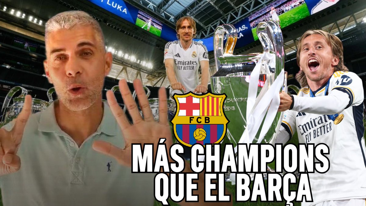El Chiringuito TV (@elchiringuitotv) on Twitter photo 🏆¡MÁS CHAMPIONS que el BARÇA!
‼️ <a href="/JLSanchez78/">José Luis Sánchez 🇪🇸</a> recuerda a los culés quién es Luka Modric.
🔴 VÍDEO COMPLETO: youtube.com/watch?v=lhG5XL… 🏆¡MÁS CHAMPIONS que el BARÇA!
‼️ <a href="/JLSanchez78/">José Luis Sánchez 🇪🇸</a> recuerda a los culés quién es Luka Modric.
🔴 VÍDEO COMPLETO: youtube.com/watch?v=lhG5XL…