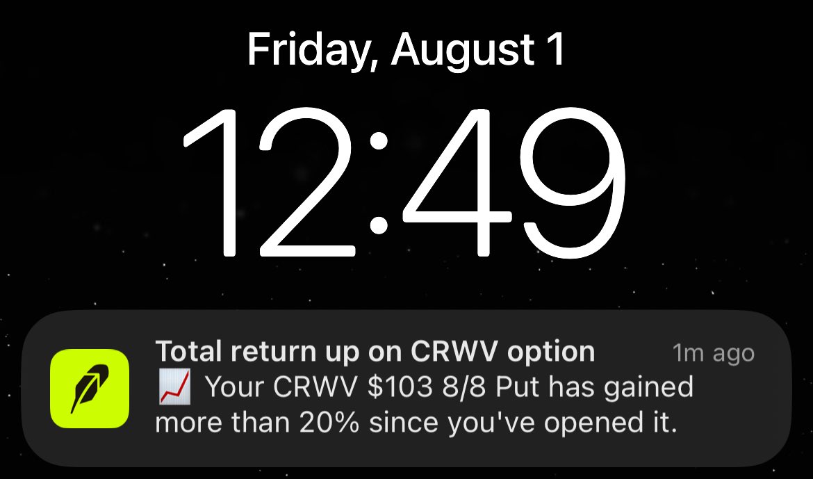 TalentEternal's tweet photo. Back to my bearish ways ❤️ $CRWV https://t.co/HFYvMP7Pcw