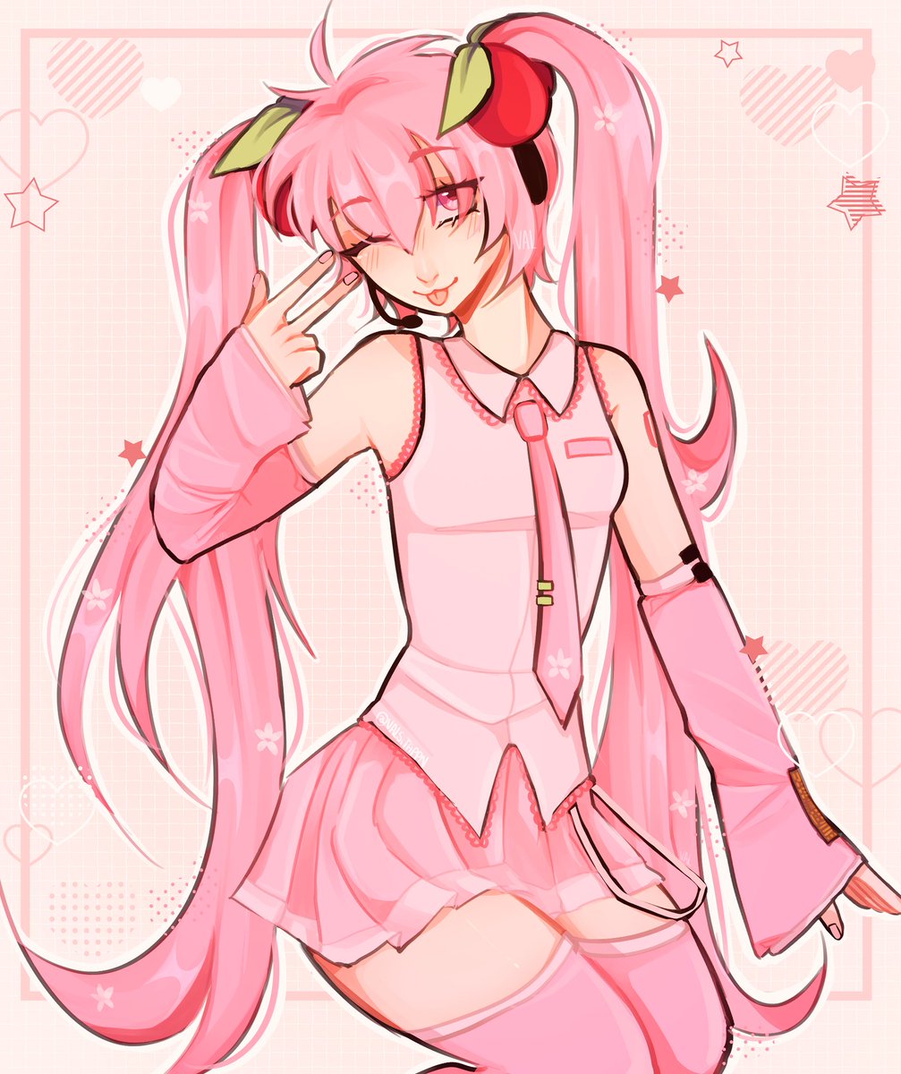 valsitappn's tweet photo. Sakura Miku!🌸🫶🏻#HatsuneMiku #HatsuneMikuArt #VOCALOID #sakuramiku #fanart #DigitalArtist #drawing #Miku https://t.co/ZCLphO1VRV
