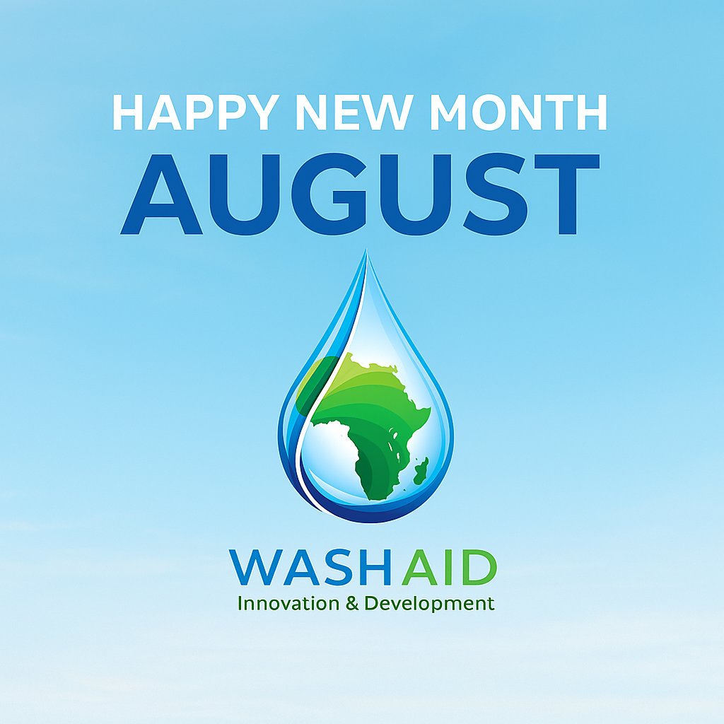 WASH_AID's tweet photo. Happy New Month from all of us at WASHAID! 💧
This August, let’s recommit to building a future where clean water, safe sanitation, and hygiene are not privileges, but basic rights for every community across Africa.
Together, we can make it happen.
#WASHAID #CleanWaterForAll https://t.co/Cir9Kf6LwI
