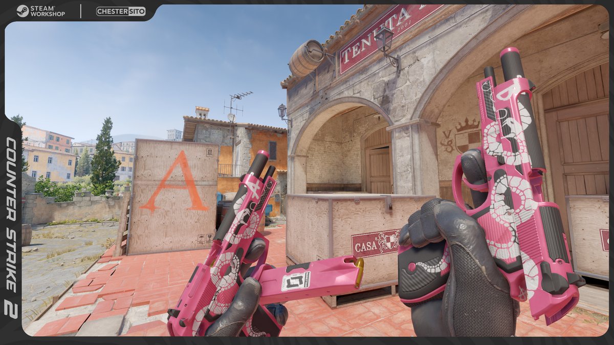 Hello! and this would be the pink version of the Dual Berettas Tech Coil for <a href="/CounterStrike/">CS2</a> ! 🐍