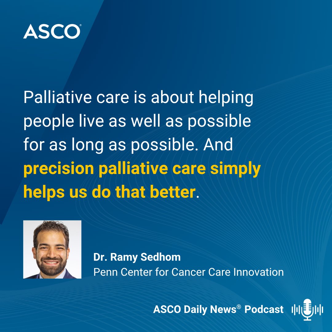 ASCO (@asco) on Twitter photo 🎙 <a href="/realbowtiedoc/">Dr Joseph McCollom DO</a> and <a href="/ramsedhom/">Ramy Sedhom, MD, FASCO</a> of <a href="/PennMedicine/">Penn Medicine</a> discuss a new strategy called precision palliative care – getting the right support to the right patient at the right time – on the latest episode of the #ASCODailyNews Podcast: brnw.ch/21wUBsH 🎙 <a href="/realbowtiedoc/">Dr Joseph McCollom DO</a> and <a href="/ramsedhom/">Ramy Sedhom, MD, FASCO</a> of <a href="/PennMedicine/">Penn Medicine</a> discuss a new strategy called precision palliative care – getting the right support to the right patient at the right time – on the latest episode of the #ASCODailyNews Podcast: brnw.ch/21wUBsH
