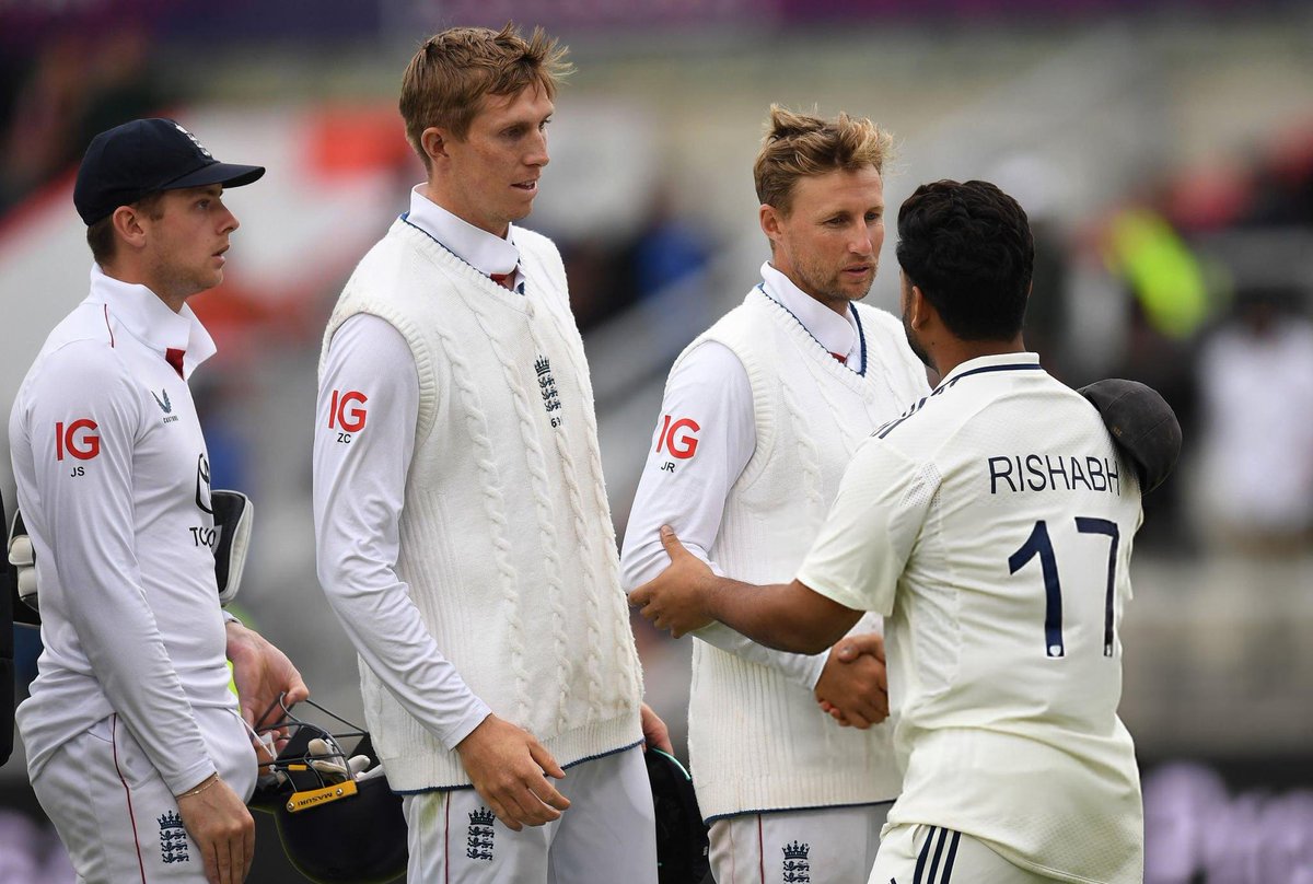 JoeRoot66Fan's tweet photo. He responded to their every sledge with humility and empathy but there's something seriously wrong with Prasidh Krishna that forced him to lose his calm for the first time. They can't get away with it every time, serious measures should be taken against him. Such a disgrace! https://t.co/9HSyv2lMJl
