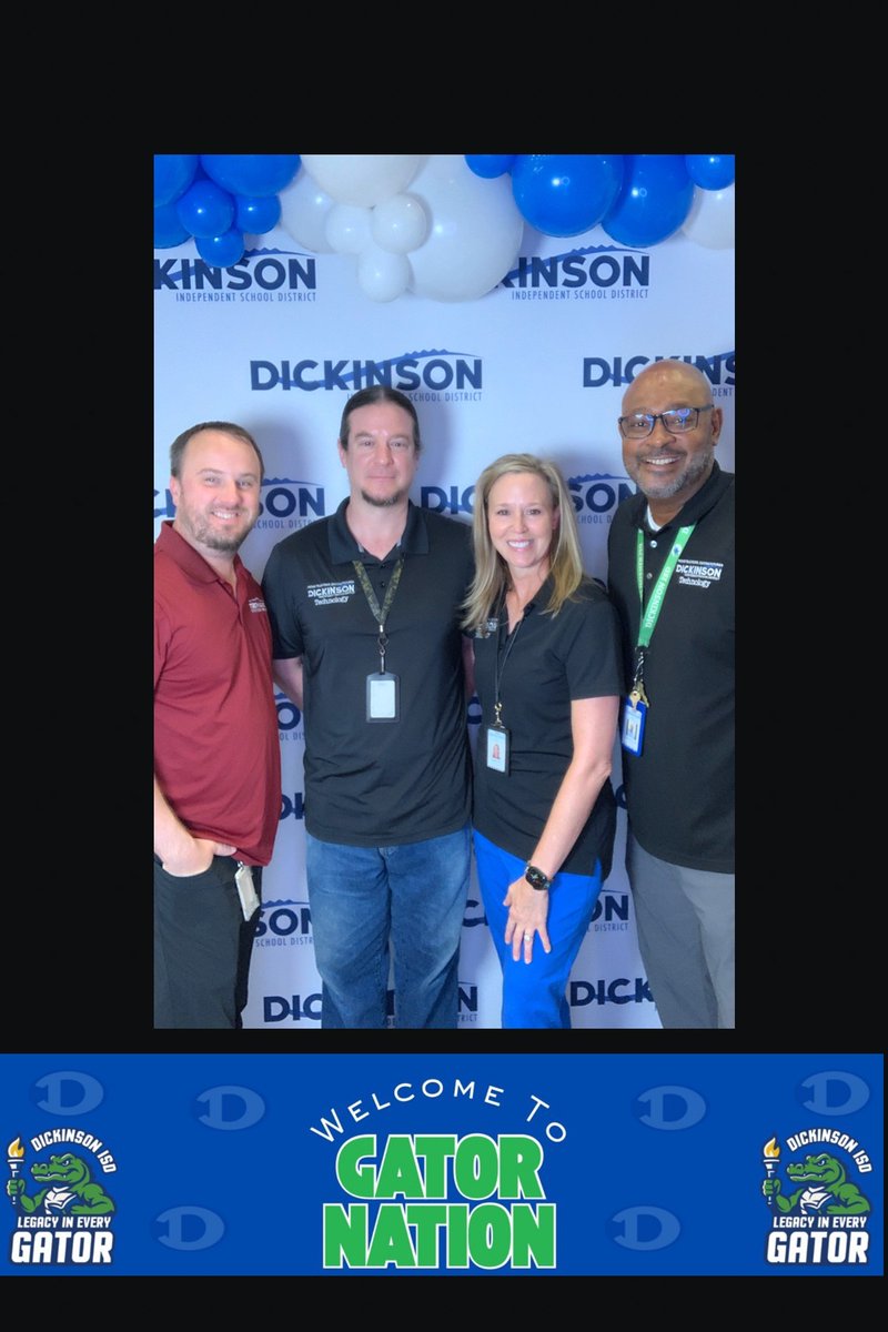 A lot goes on behind the scenes to get ready for the new school year, but today, Chance, Travis, and Brent were the faces of <a href="/DISDTechnology/">Dickinson ISD Tech</a> ! They did an amazing job ensuring all was working as we welcomed new teachers to the district. We are excited for a great year ahead!