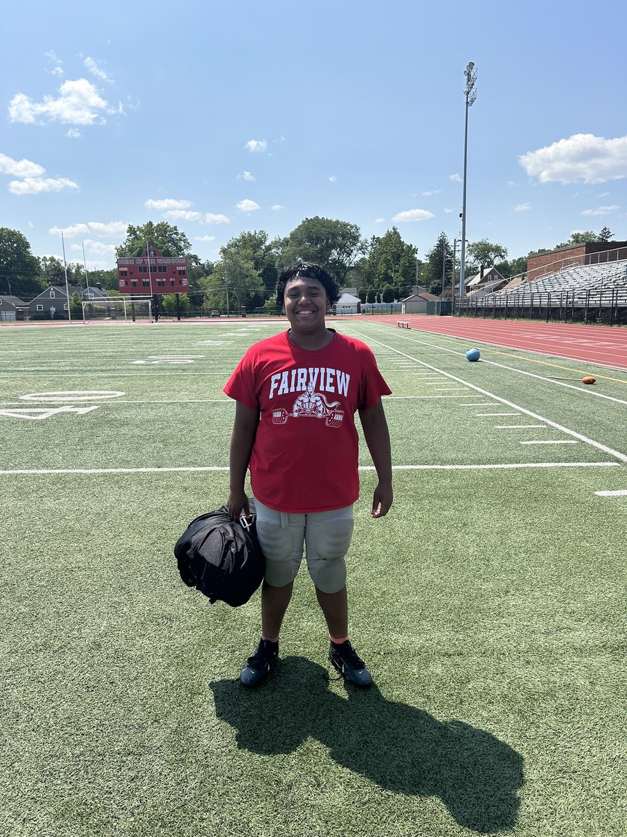 FairviewFB's tweet image. Warrior of the day, Airam Gajewski-Freeman! #EAT